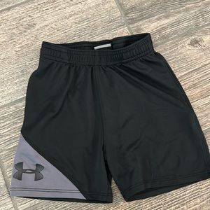 Boy’s Under Armour black and gray shorts